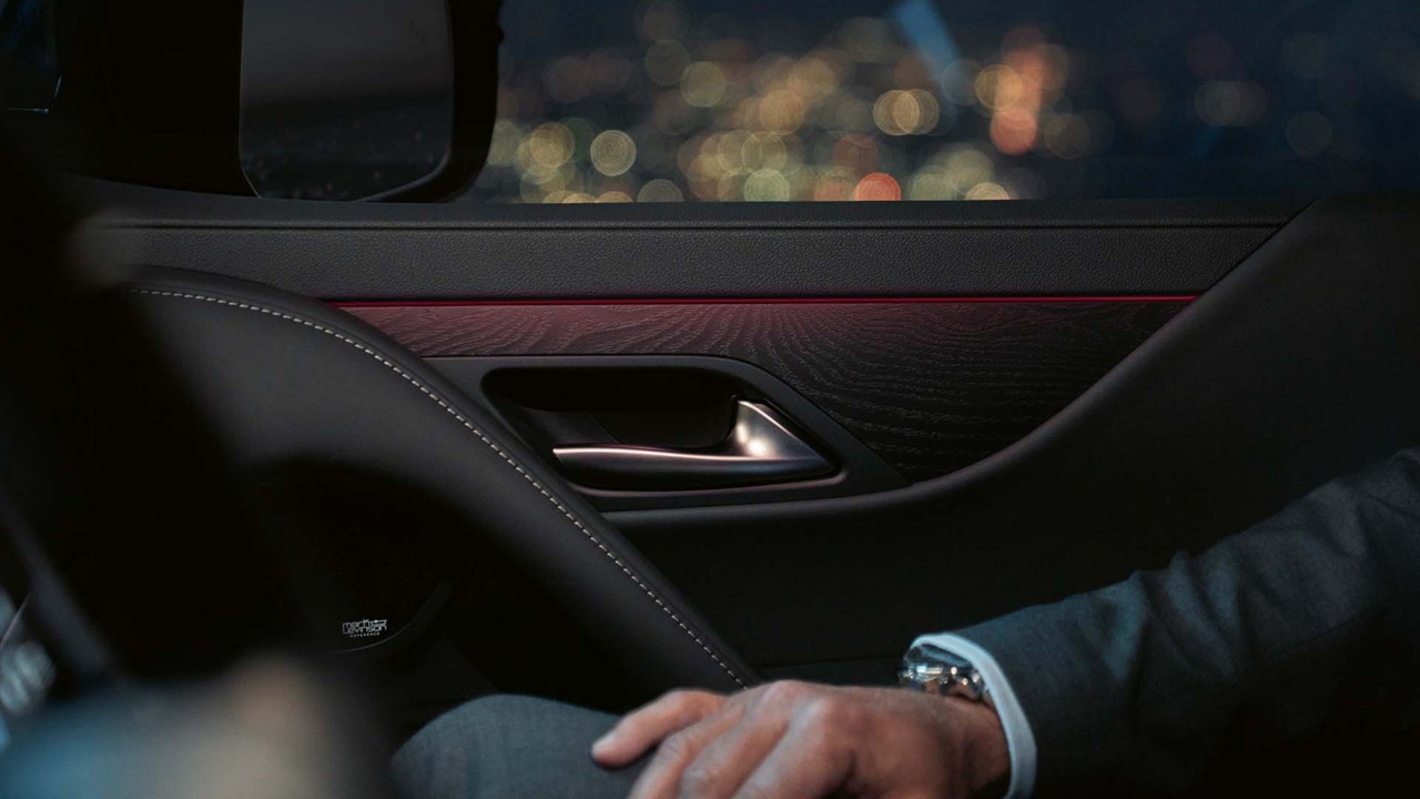 Front interior of the Lexus LX 