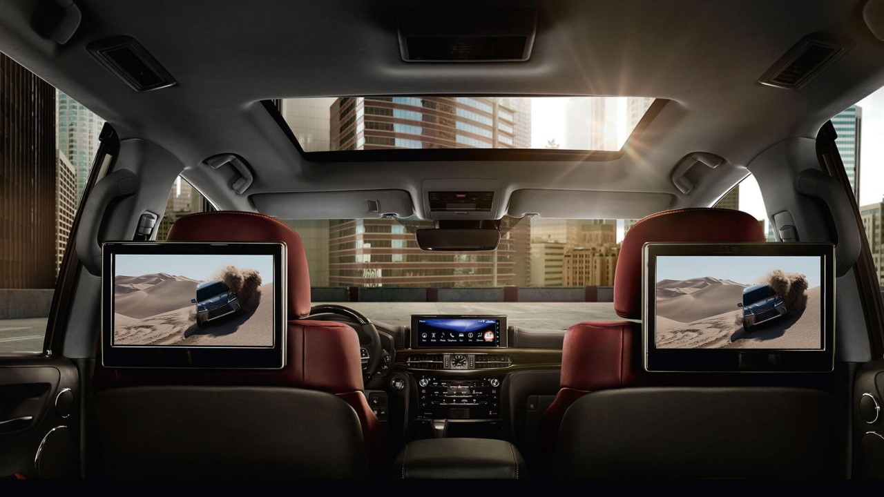 Lexus LX rear multi-media displays 