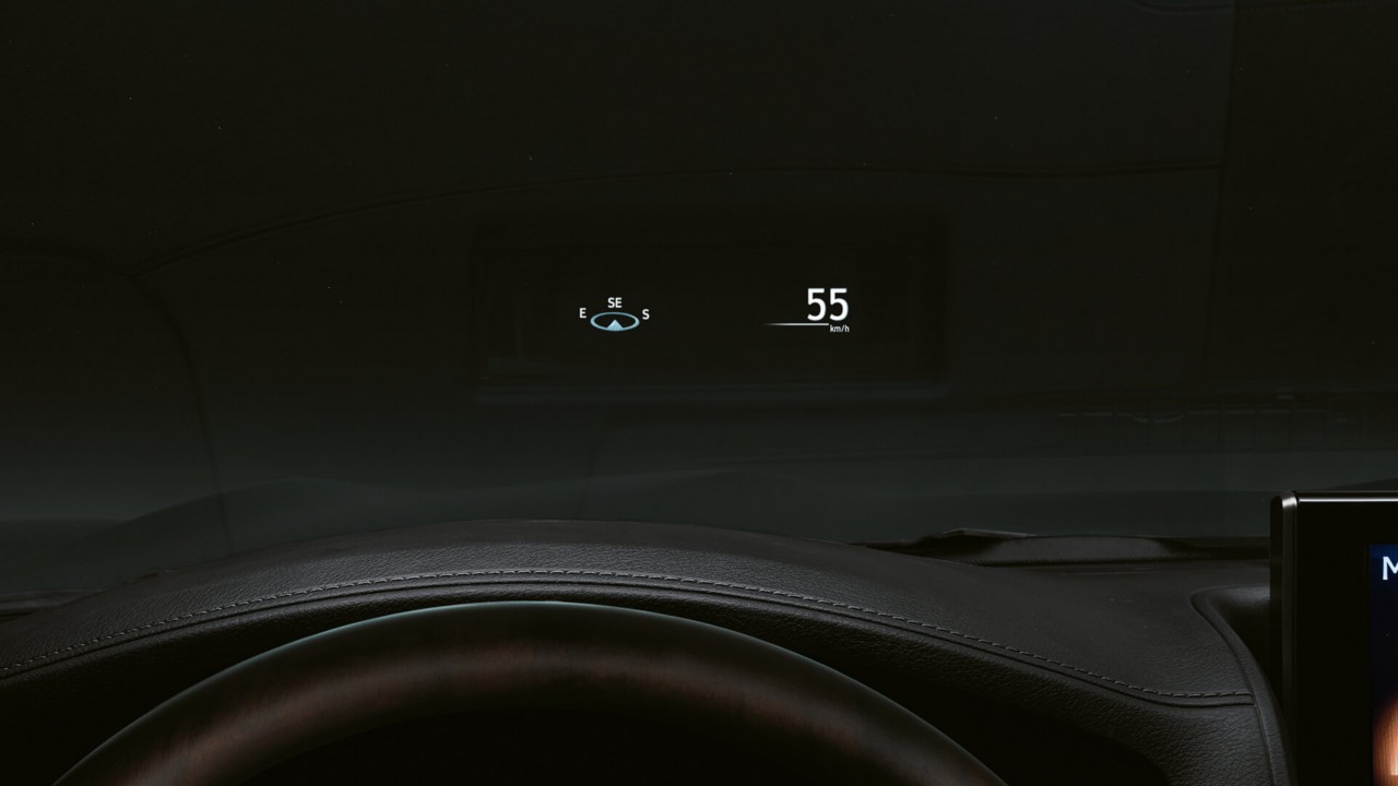 Lexus LX heads-up display