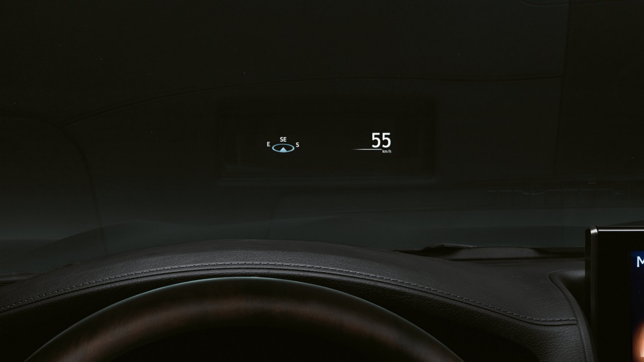 Lexus LX heads-up display