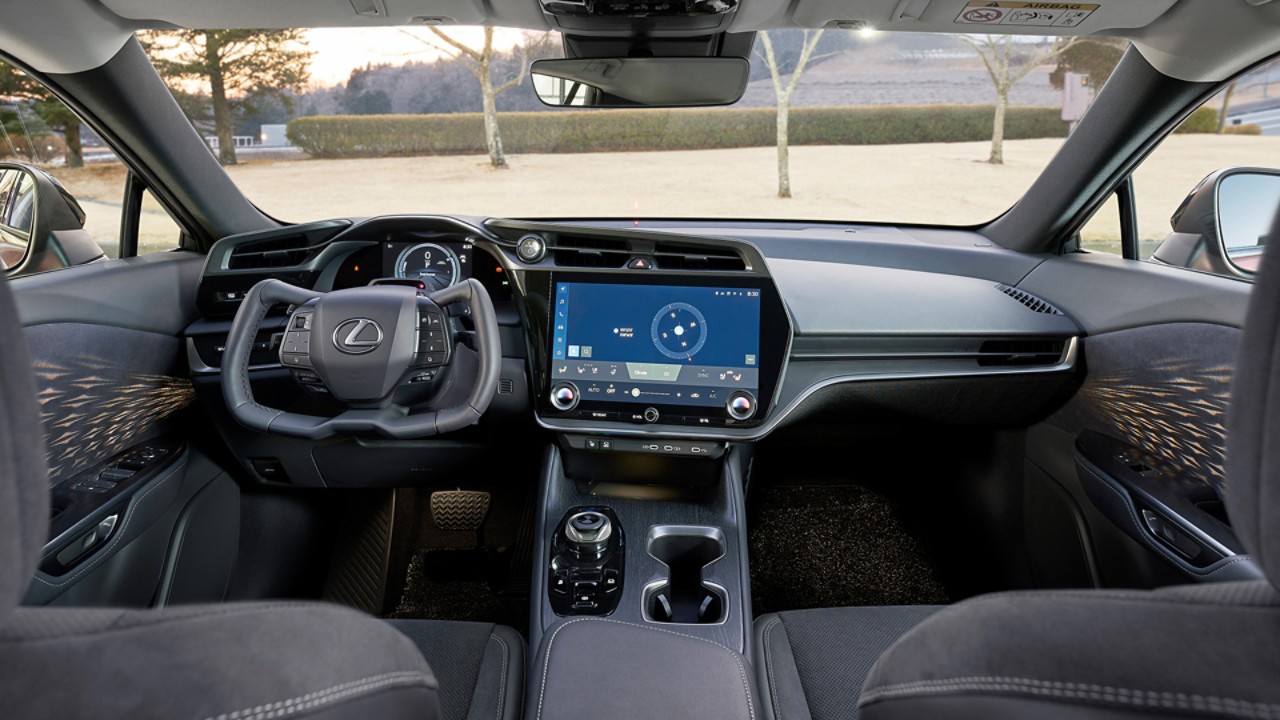 The Lexus interior